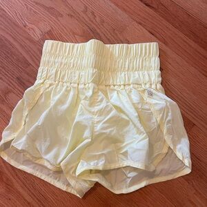 Free People Movement Neon Yellow Women's Shorts